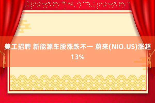 美工招聘 新能源车股涨跌不一 蔚来(NIO.US)涨超13%